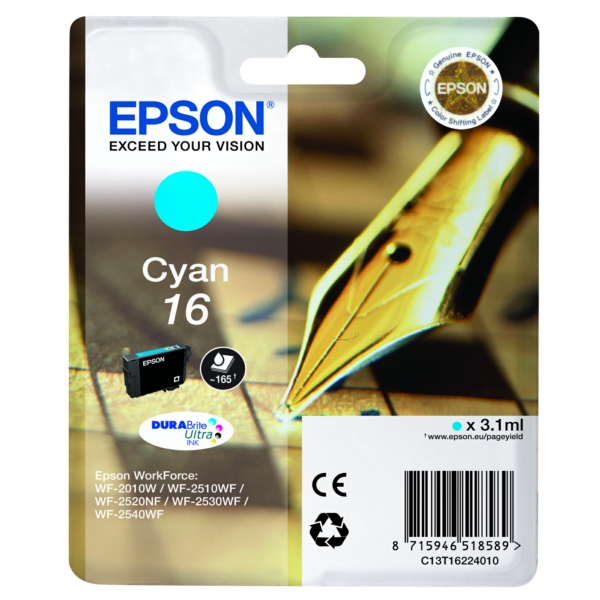 Cartuccia Inkjet Epson C 13 T 16224010