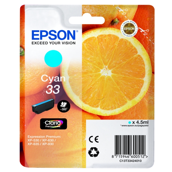 Cartuccia Inkjet Epson C 13 T 33424010