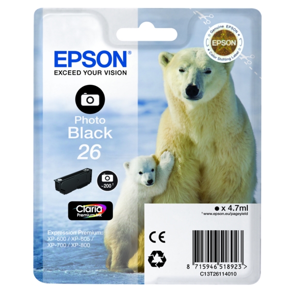 Cartuccia Inkjet Epson C 13 T 26114010